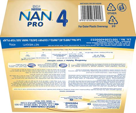Buy NESTLE NAN PRO 4 BABY FOOD FOLLOW UP INFANT FORMULA (AFTER 18 ...