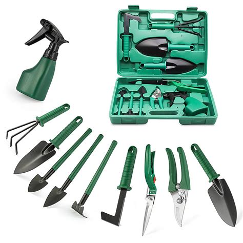 HASTHIP® 10Pcs Gardening Tools for Home Gardening Kit Set Plant Care ...
