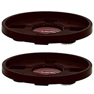 Kuber Industries Unbreakable Plastic Round Shape Gas Cylinder Stand ...