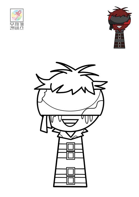 Sprunky Coloring Pages Locke - Rainbow Canvas - Free Coloring Pages