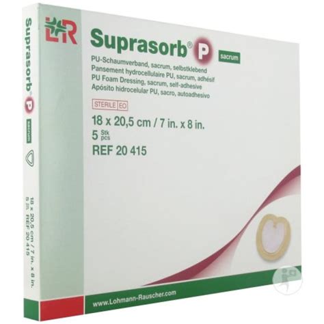 Lohmann & Rauscher Suprasorb P Sacrum Self Adhesive Foam Dressing 18x20,5cm