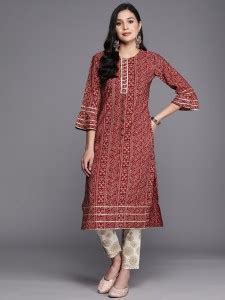 LIBAS Women Bandhani Straight Kurta - Buy LIBAS Women Bandhani Straight ...