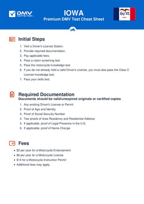 FREE Iowa Motorcycle Permit Test - Real 2025 DMV Test Questions