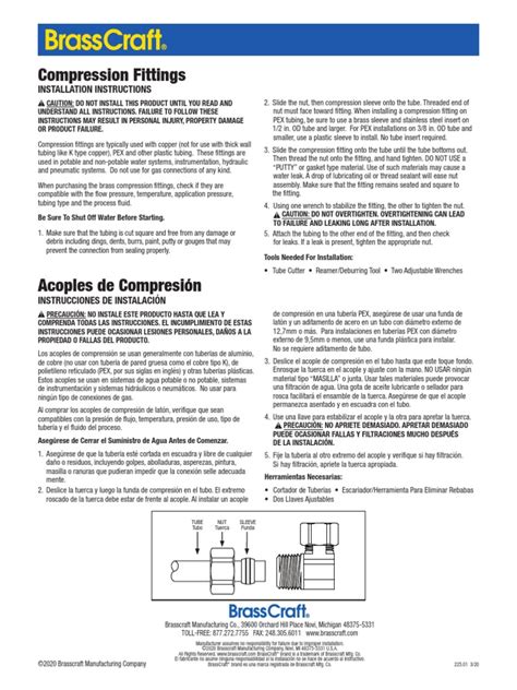 Image result for Compression Fitting Instructions