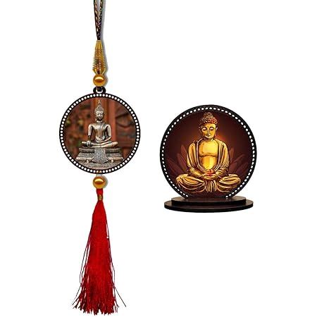 U & U UNIQUE UTILITIES Acrylic Buddha Car Dashboard Idol Accessory 3.5 ...