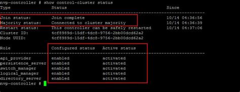 VMware NSX Installation Part 5 – Checking NSX Controller Status