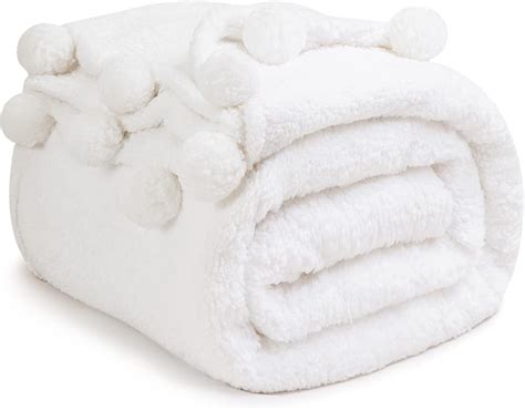 Amazon.com: LBRO2M Double Sided Sherpa Blanket,Queen Size Super Soft ...