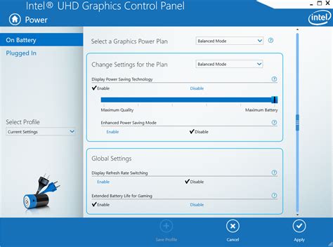 Intel UHD Graphics Control Panel 的图像结果