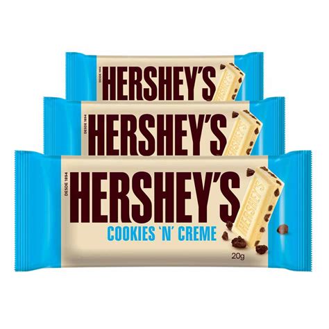 Chocolate Hersheys Cookies N Creme, 3 Barras 20g | Clique Já