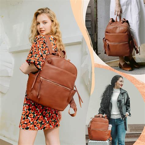 MOMINSIDE Mochila para pañales, bolsas cruzadas de cuero para bebé con ...