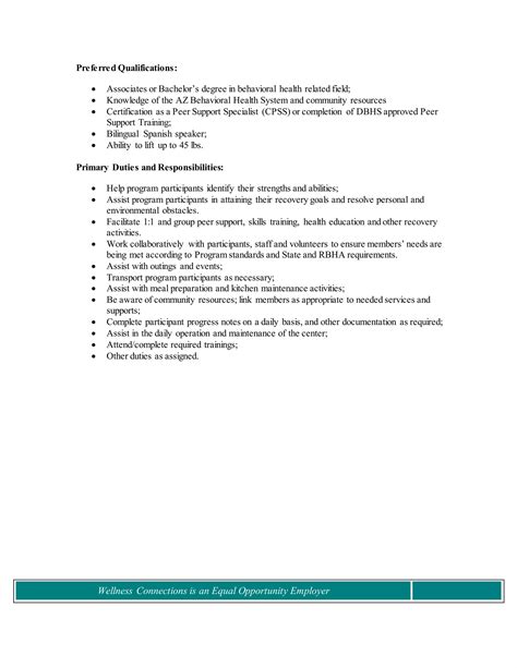 Reentry Peer Specialist | DOCX