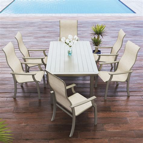 Telescope Casual St. Catherine Outdoor Dining Set with High Back Chairs ...