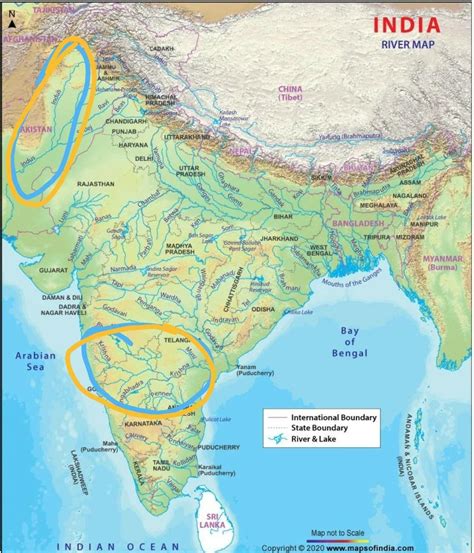 Fill information in the map of India, give titles and prepare an index ...