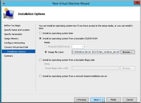 Hyper-V Creating and Configuring virtual machines