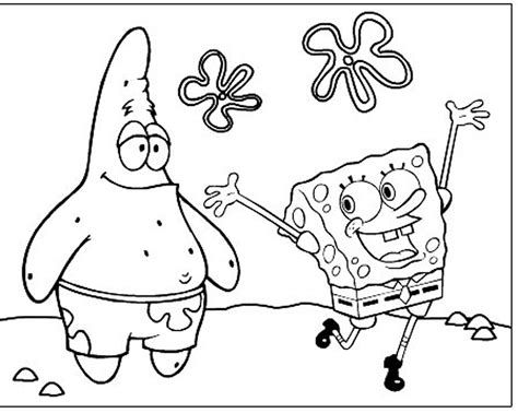 Spongebob Color Pages Printable