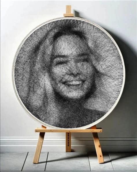 String Art Portrait – Stitch&Gift