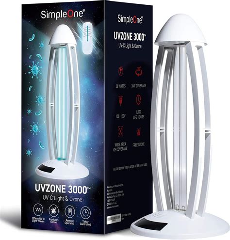 Buy UV Desk Lamp by SimpleOne | UV-C Ultraviolet Lamp Sterilizer for ...