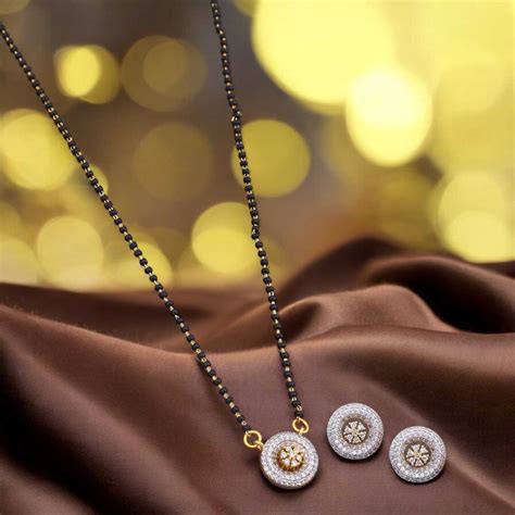 Latest designs in American Diamond Mangalsutras | Bling Bag