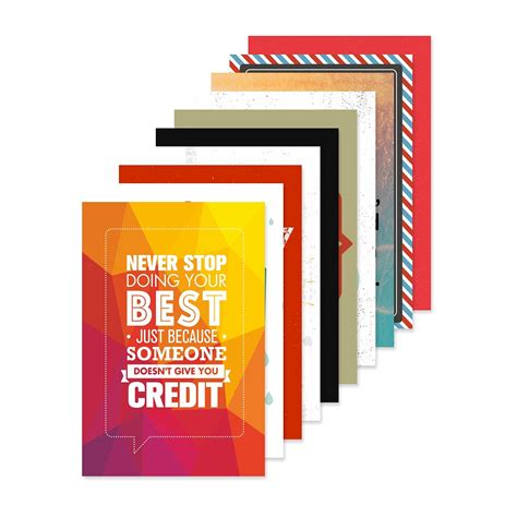 PAPER PLANE DESIGN Quote and Motivational Poster Set of 10 (Size 45 x ...