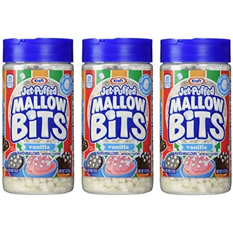 Kraft Jet-Puffed Mallow Bits Vanilla Flavor Marshmallows, 3 Oz Bottles ...