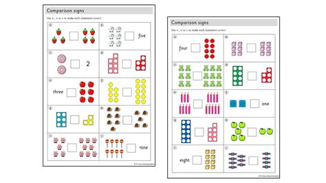 Image result for Comparing within 10 Worksheet