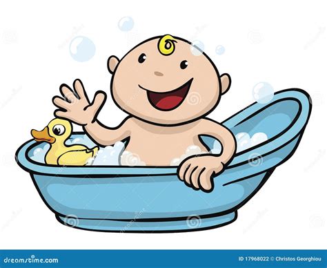 Baby Bath Clip Art