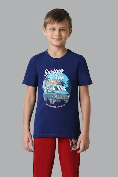 Van Heusen Kids T-Shirts, Van Heusen Boys Denim Melange Smart Tech Easy ...