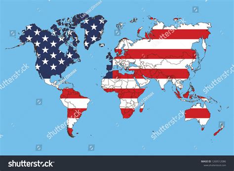 Flag of the World United State Map 的图像结果
