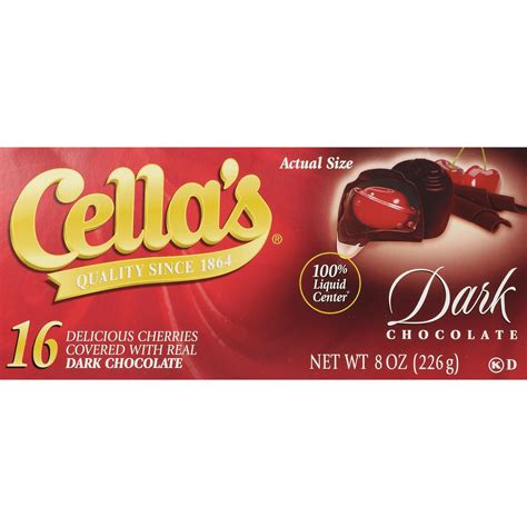 Cella's Dark Chocolate Covered Cherries (8 oz. / 16 ct. Box) – Tootsie Roll