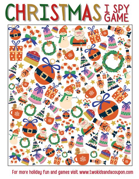 Free Christmas I Spy Printable Game for the Holidays