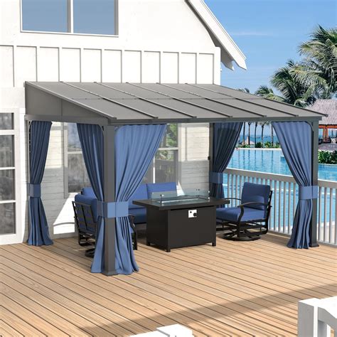 Amazon.com : Kurapika 10’ x 12’ Gazebo, Wall Mount Gazebo Outdoor ...