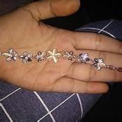 Buy Shining Diva Fashion Collection Gold Plated Charm Bracelet for ...