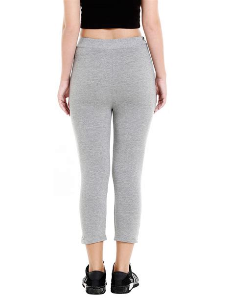 Bodyactive Women Grey Melange Capris-lc1-grml | Lc1-grml | Bodyactive