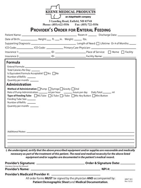 2022-2025 Form NH Keene Medical Products MRKT 005 Fill Online ...