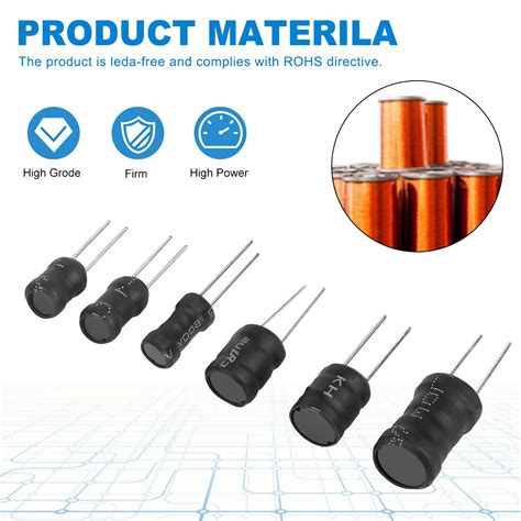 Buy BHSKJSZ 13 Values 130 Pcs Inductor kit 1MH to 3.5 MH DIP Radial ...