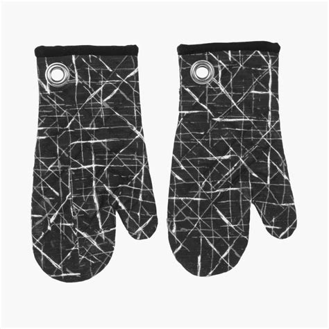 Buy Meadows Urban Cotton Oven Mitten Set- 2 Pcs from Home Centre at ...