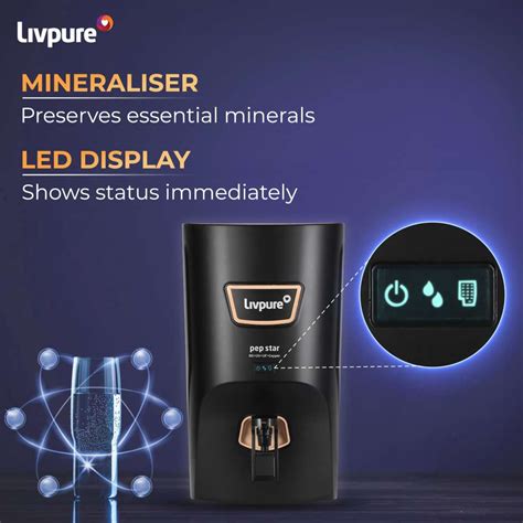 LIVPURE LIV-PEP-STAR-COPPER 7 L RO + UV + UF + Minerals + Copper Water ...