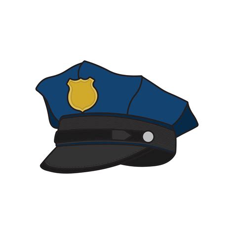 Police Officer Hat Drawing