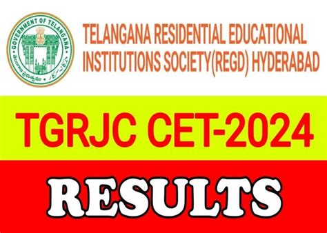 TGRJC CET-2024 RESULTS