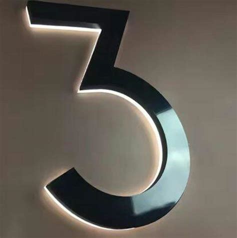 Image result for Backlit House Numbers LED