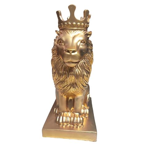 Buy CRAFTINKY Lion King Gold | Majestic Lion King Table Decor Statue ...