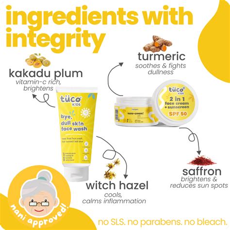Face care kit for kids with Turmeric facewash and spf 50 sunscreen ...