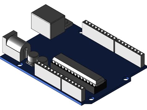 Arduino Project Model in AutoCAD 的图像结果