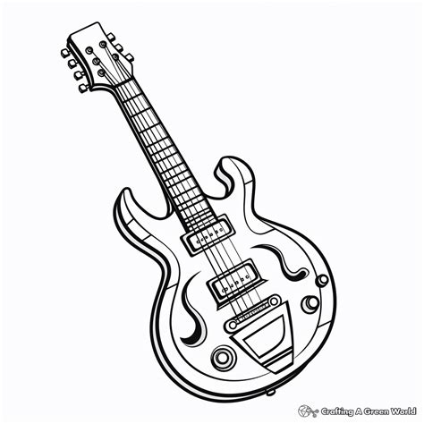 Guitar Coloring Pages - Free & Printable!