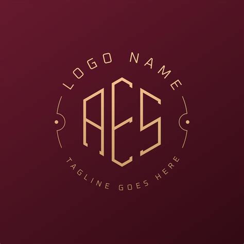 Luxury aes logo design elegant letter aes monogram logo minimalist ...