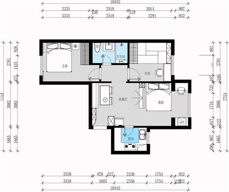两室一厅55平方的房子如何装修设计？_百度知道