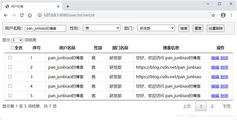 jQuery DataTables 的图像结果