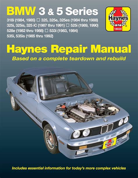BMW 3 & 5 Series 1982 thru 1992 Haynes Repair Manual (Haynes Manuals ...