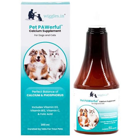 Wiggles PAWerful Calcium Phosphorus Syrup for Dogs and Cats – 200ml ...