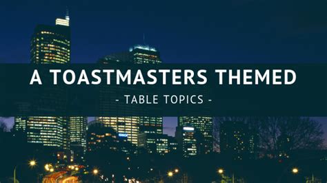 Image result for Sample Toastmaster Table Topic Questions